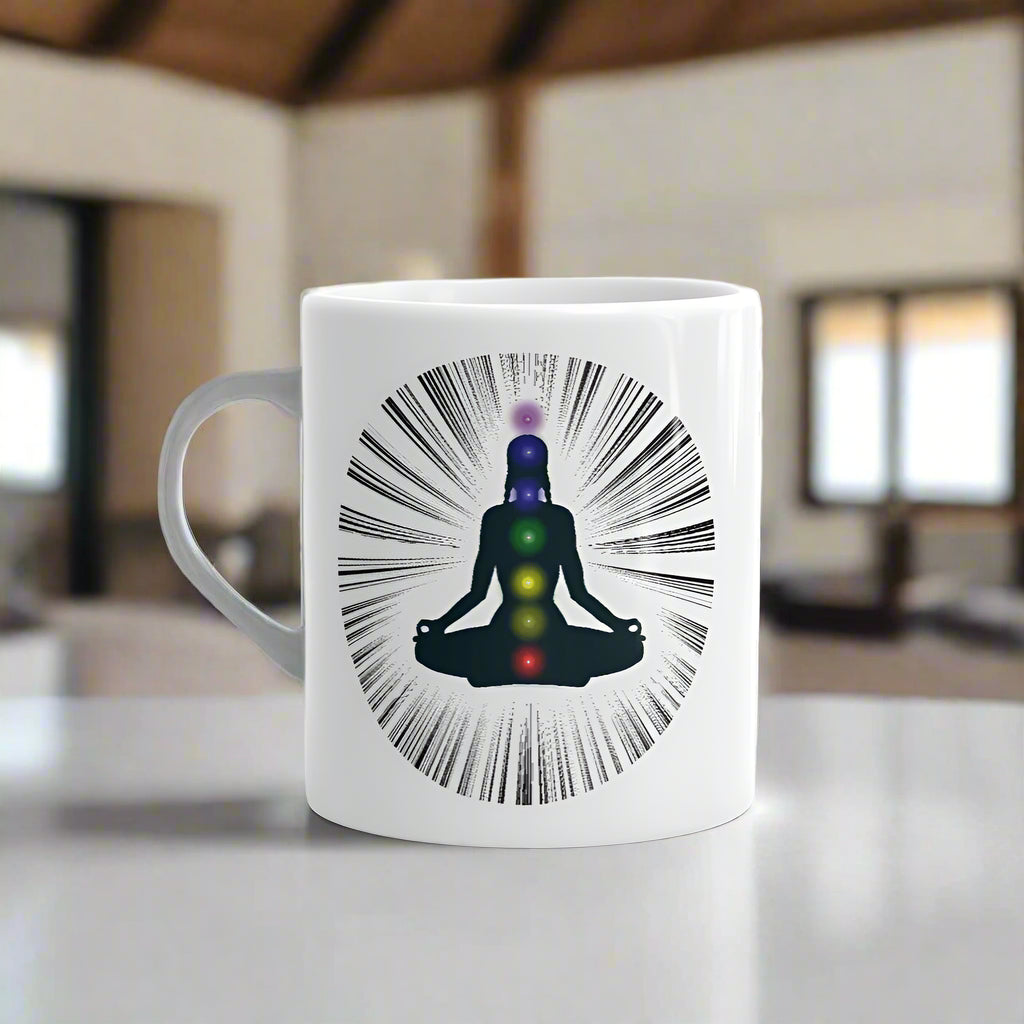 MEDITATING WOMAN MUG